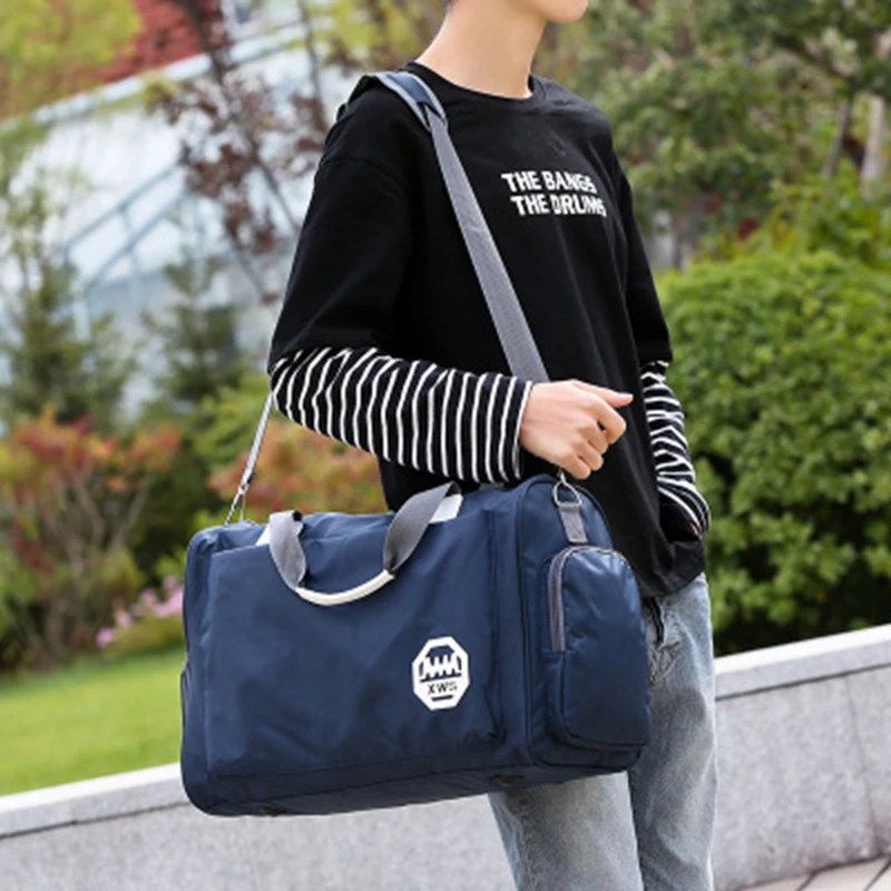 Stylish Outdoor Waterproof Nylon Sports Gym Bags Men Women Girls Training Fitness Travel Handbag Yoga Mat Bag Sac Sport (52)