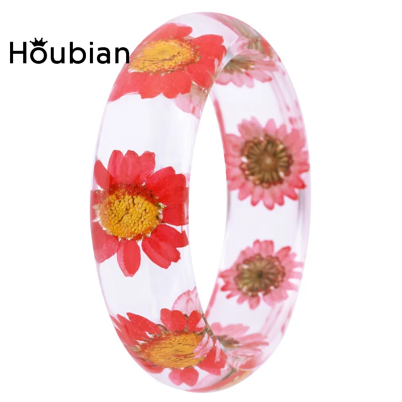 

Houbian Sun Flower Resin Dried Flower Bracelet Handmade Dried Bracelet Bracelet For Women