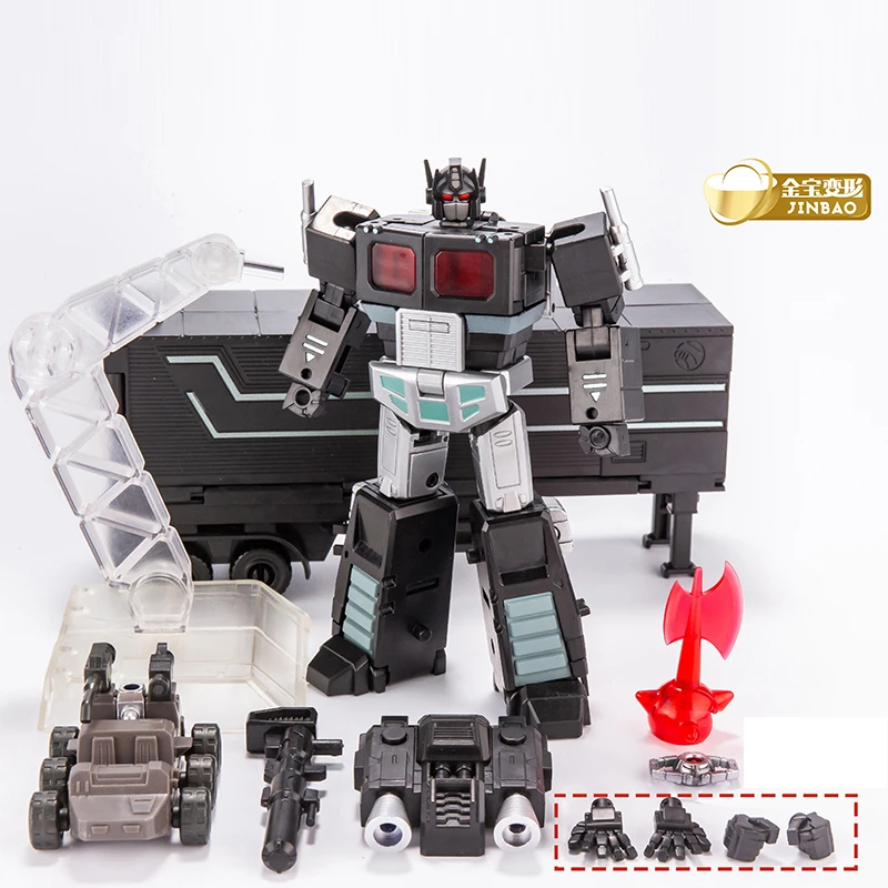 

Jinbao Transformation Mini OP Commander MPP10 MPP10-B MPP10B With Trailer Roller Flying Backpack Action Figure Robot Toys