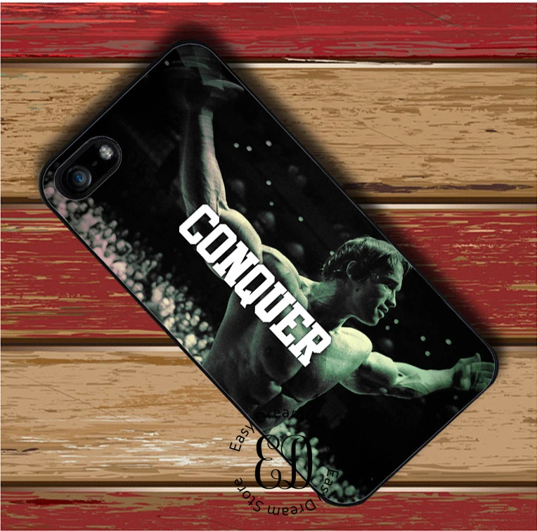 Arnold Schwarzenegger Conquer case for iphone 11 12 pro X XR XS Max 6 7 8 plus Samsung S10 S20 s8 s9 plus note 8 9 10