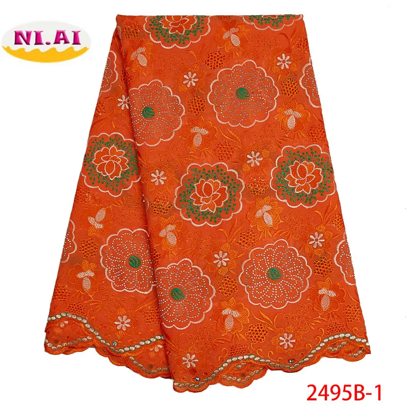 

African Dry Swiss Voile Cotton Lace 2019 High Quality Lace Nigerian Swiss Voile Lace In Switzerland For Party Dress XY2495B-1