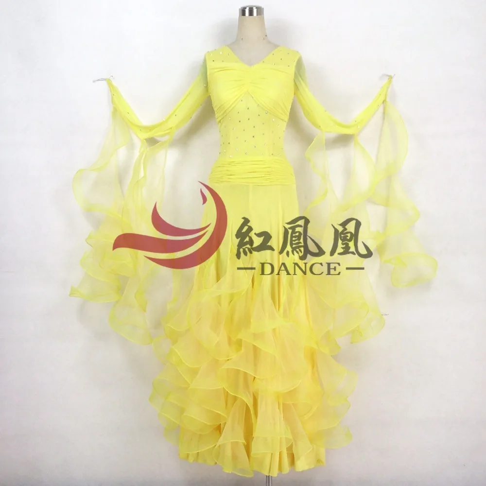 

High-end International Standard Ballroom Smooth Dance Competition Dress, /Ballroom Standard Tango Waltz Dance Dress