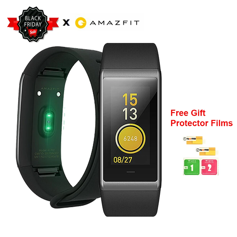 Смарт браслет Global Huami Amazfit Cor MiDong 5ATM водонепроницаемый 2.5D цветной IPS для Android и iOS|smart