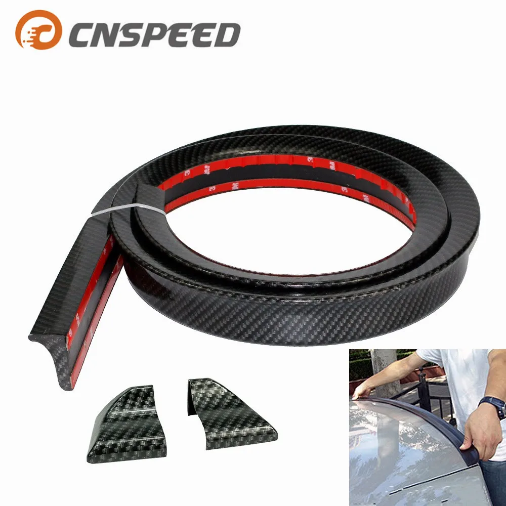 Buy Universal Carbon Fiber Car Rear Automotive Spoilers Carbon Spoiler length 1