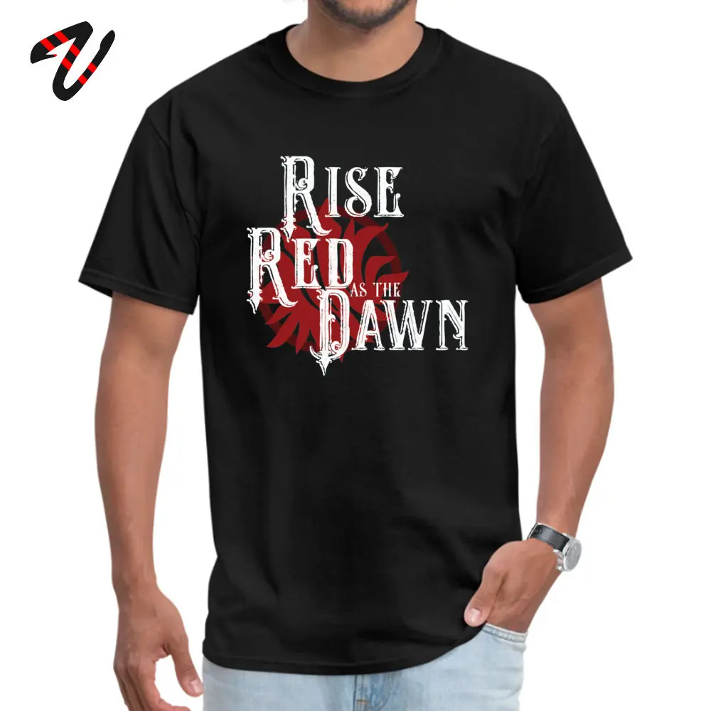 Mens 2018 Hot Sale Tops Shirt O Neck April FOOL DAY 100% Cotton Fabric Tshirts Party Short Sleeve Scarlet Guard design Tees Scarlet Guard design -19274 black