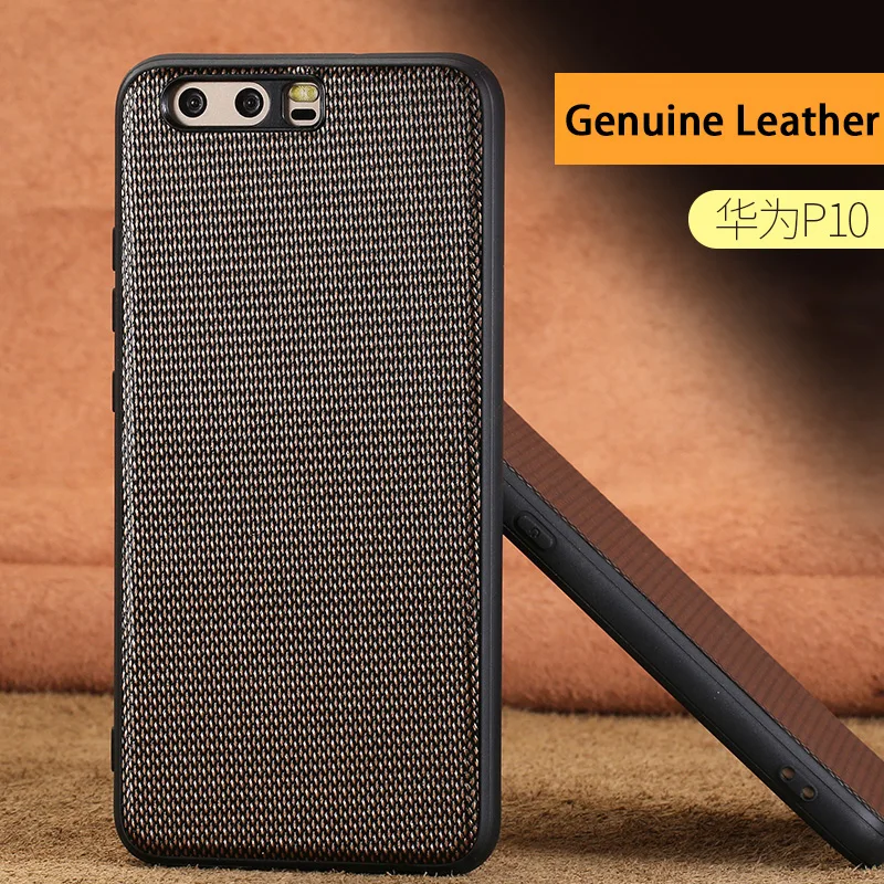 

Business Style Diamond Texture Phone case For Huawei P10 P20 case Genuine leather back cover For Mate 9 10 Nova 2s Plus cases