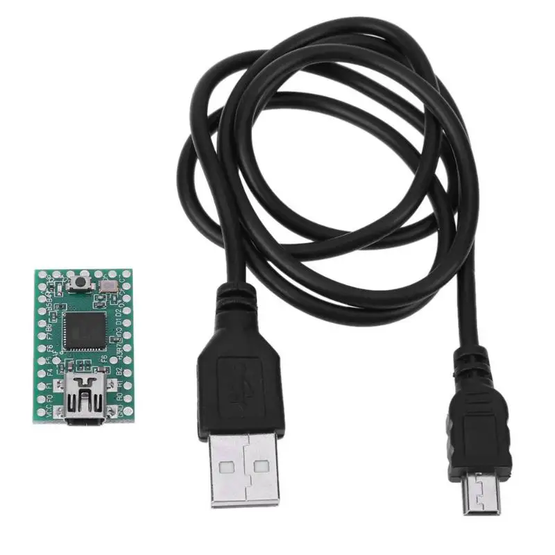 

Teensy 2.0 USB AVR01 ISP MKII ATMEGA32U4 Development Board 12 Analog Inputs 25 Digital I/O Pins 7 PWM outputs USB Dada Cable