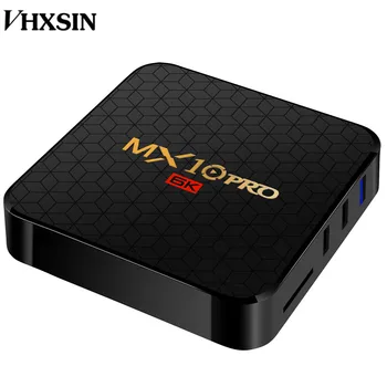 

VHXSIN 20PCS/LOT MX10 PRO Smart TV Android TV Box 4GB 32GB allwinner h6 quad core 6K USB3.0