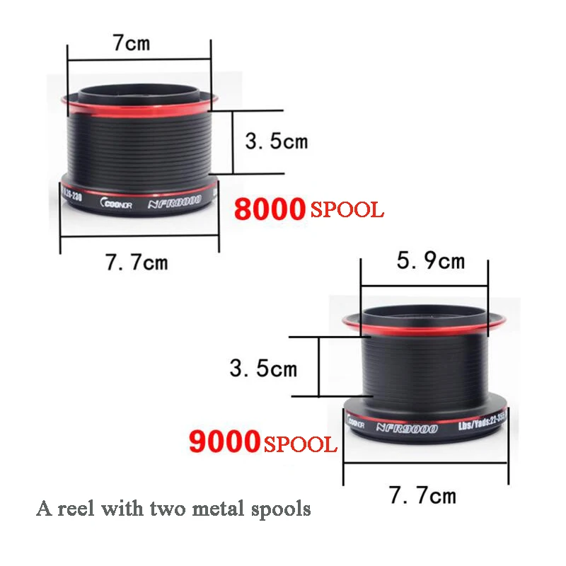 Bobing Coonor NFR9000 + 8000 12 1BB 4 6: 1 двойная разгрузка физинг спиннинговая катушка все