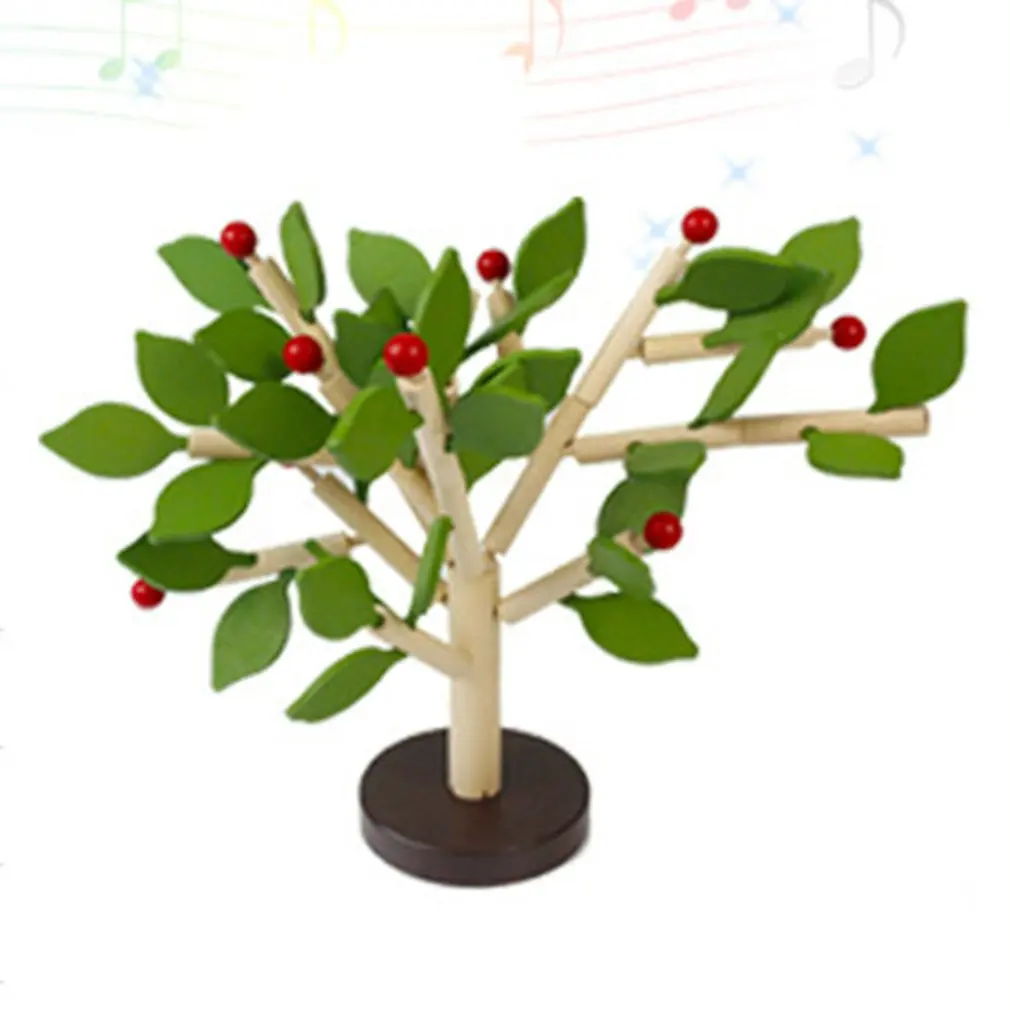 

Innovative Wooden DIY Toy Manual Leaves Blocks Toy Building Tree For Childrens Early Education Tool Family Game Union