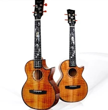 NOVA A8 Enya Ukulele Artesanal com captador para Mostrar 10 anos 5A Havaí KOA 4 cordas Mini Guitarra Instrumentos Musicais