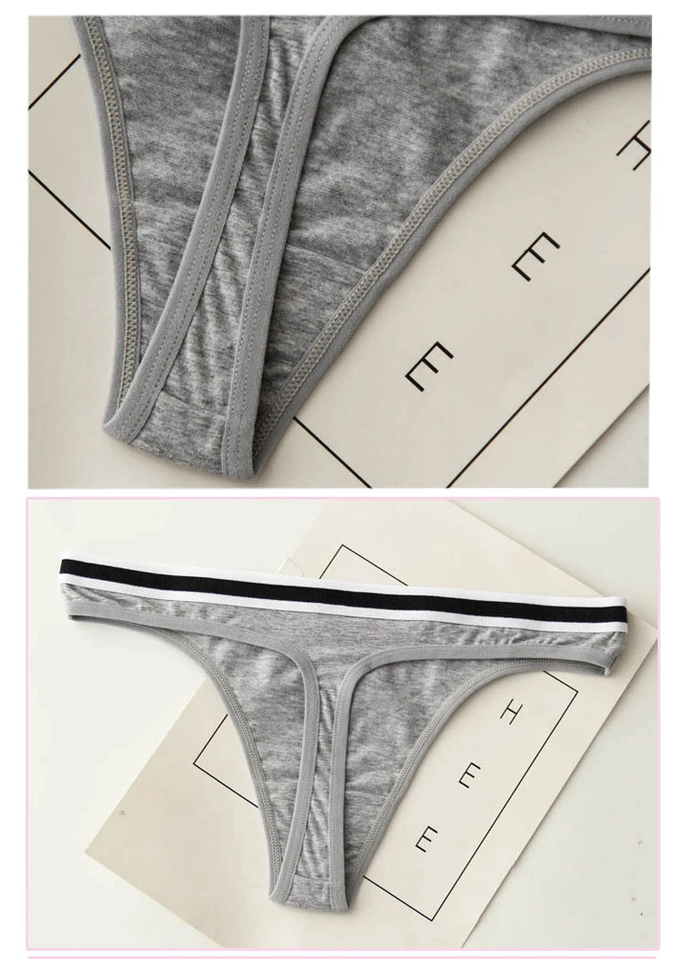 Hot Sale Sexy Women Cotton G String Thongs Low Waist Sexy Panties Ladies' Seamless Underwear Plus Size M L XL XXL (13)