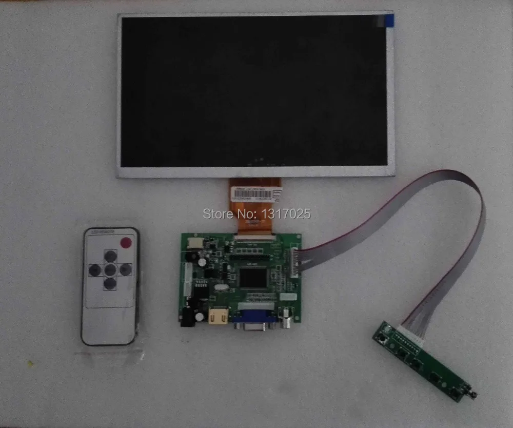 HDMI VGA 2AV 50PIN TTL LCD Controller Board for 9” Vehicle display AT090TN10