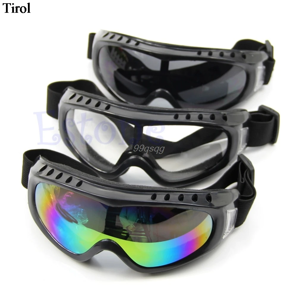 في الهواء الطلق المغلفة سلامة التزلج ركوب نظارات الرياضة الغبار مكبرة العين نظارات انخفاض الشحن