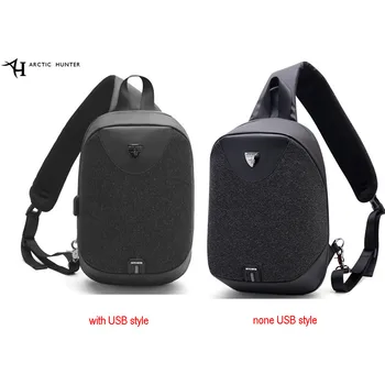 

ARCTIC HUNTER USB Waterproof Anti theft Men's Chest Bag Messenger Shoulder Bag Sport Male For Teenagers Boys Travel Crossbody