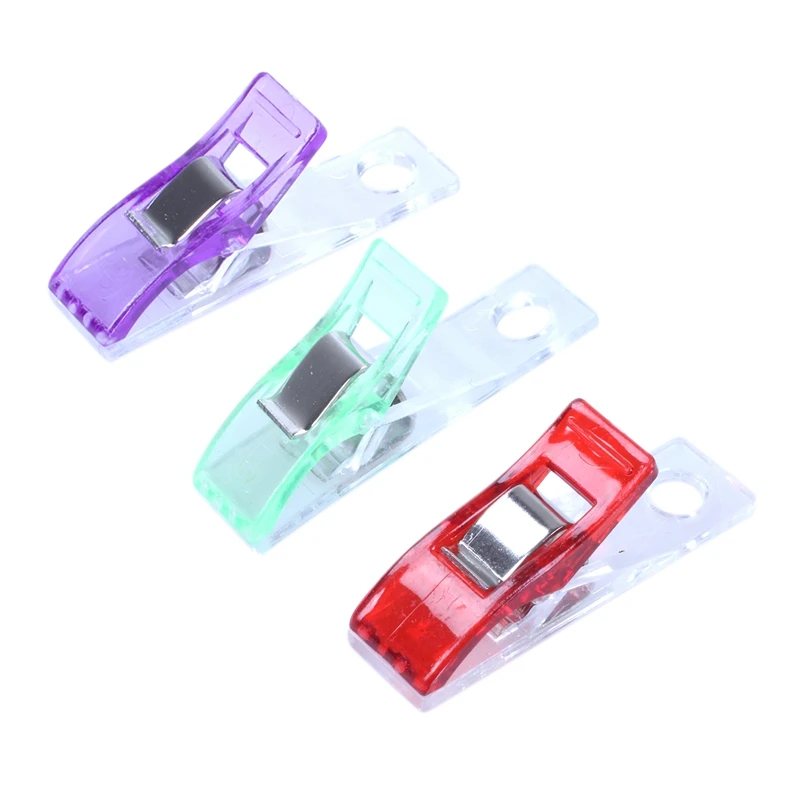 

50 Pieces Sewing Clip for Patchwork Clip Clasps Plastic Clips for Sewing