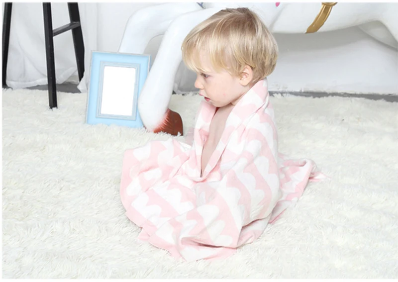 Зимнее детское одеяло для новорожденных Пеленки хлопок трикотажное банное полотенце для детей пеленание обертывание комнаты декор