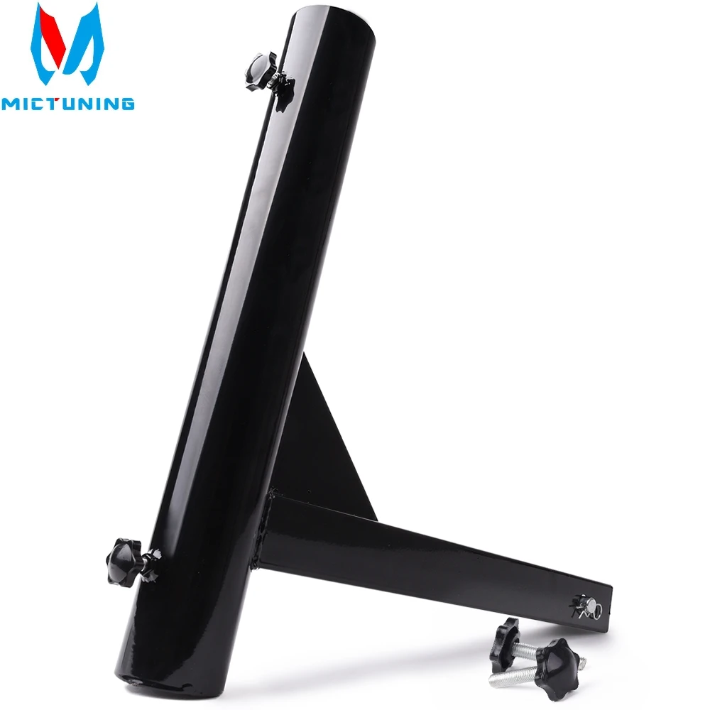 

MICTUNING Hitch Mount Flagpole Holder Upgraded Version with Anti-Wobble Screws Universal for 2" Receiver flag mount for truck