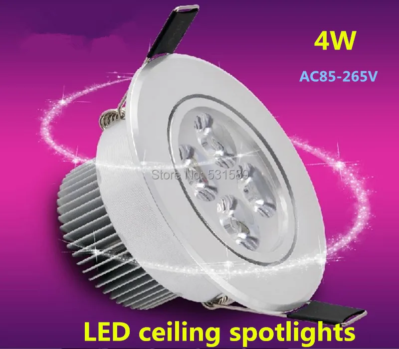 20pcs/lot 4w LED Ceiling Light Ceiling Lamps AC85-265v Warm/Cold white Ceiling LED Lights