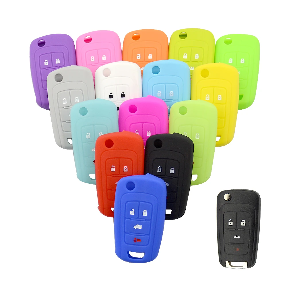 4 button silicone car key case for Opel 1
