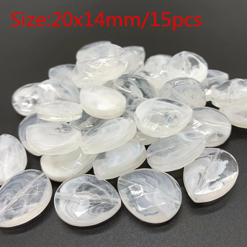 

2019 New Transparent Acrylic Beads Oval Shape For Handmade DIY Necklace Bracelet Jewelry Accessories Making#QL09
