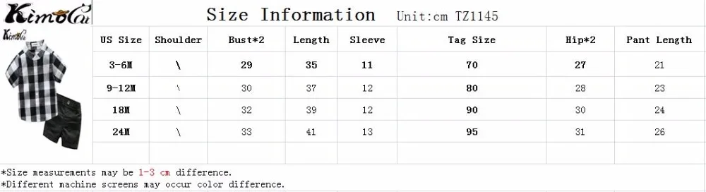 Kimocat/Одежда для маленьких мальчиков летняя хлопковая клетчатая рубашка с короткими рукавами+ повседневные шорты Комплект для малышей