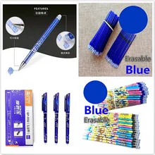 1p синяя стираемая ручка сменная Заправка для гелевой ручки красные синие чернила синие Черные нейтральная ручка для письма креативное Рисование университет