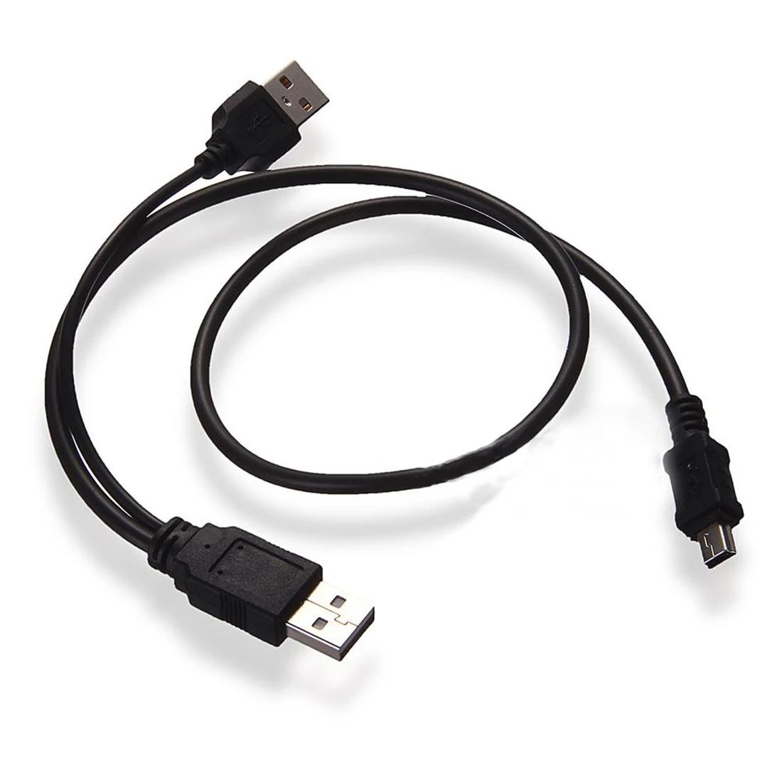 Marsnaska новый черный USB 2 0 A к Y кабель для передачи данных B папа и мини порт 5