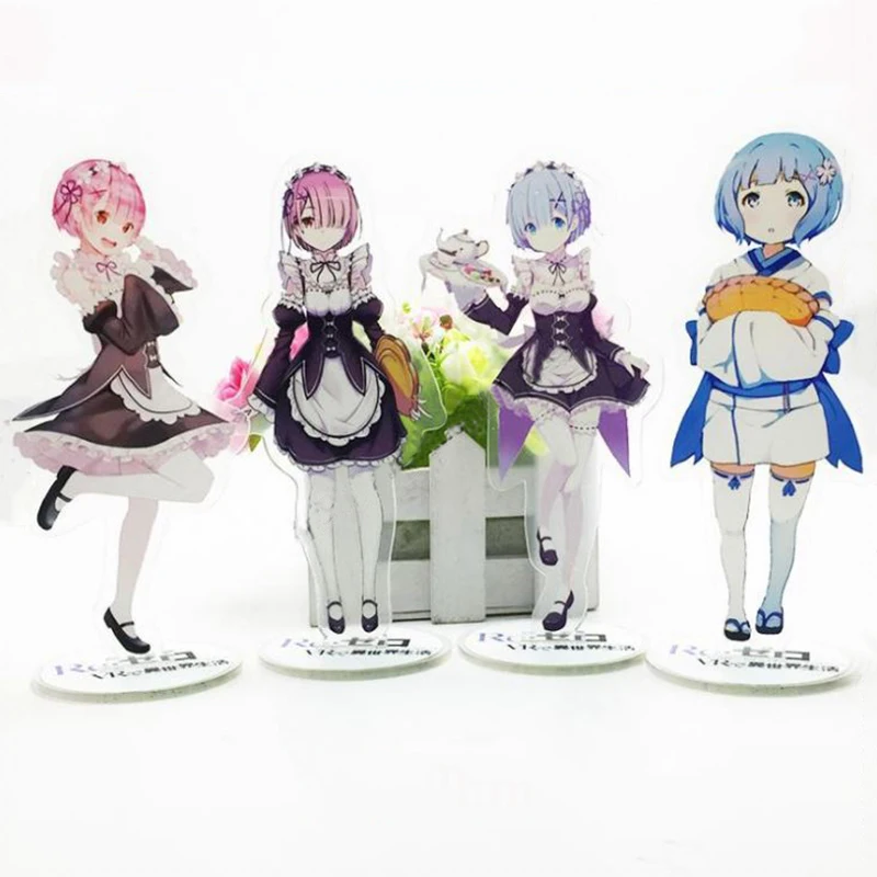 

1 Pc Cute Anime Life In A Different World From Zero Acrylic Stand Model Toys Rem Lam Action Figure Pendant Toy Gift