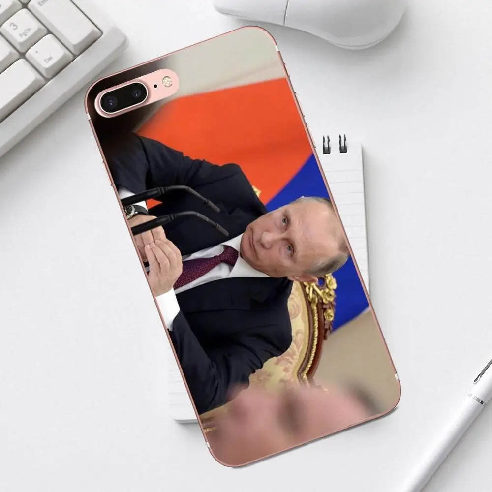 Российские Путин новейший супер милый телефонные чехлы для iPhone 4 4S 5 5C SE 6 6S 7 8 Plus X XS Max XR Galaxy A3 A5 J1 J3 J5 J7 - Цвет: as picture