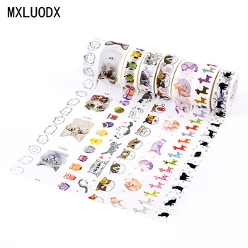 

Japanese Washi Tape Set Colored Paper Masking Decor Tapes Lot DIY Office Stationery Decoration Adhesive Cute Accessory 1PCS