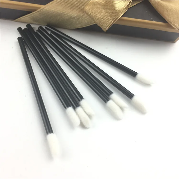 50PCS Disposable Lip Brush Set Lipstick Mascara Wands Brush Cleaning Eyelash Eyebrow Make Up Applicators Tools