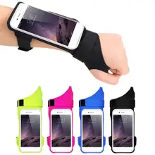 Открытый Спорт Бег Телефон рука мешок палец, запястье ремень нарукавник сумка водонепроницаемый Противоугонная запястье сумка Велоспорт нарукавник сумка Кошельки