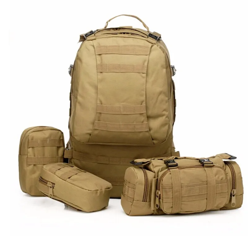 Online Hohe Qualität 50L Große kapazität Multifunktions Military Rucksack Camouflage Molle Armee Rucksäcke Rucksack Männer Reise Rucksack