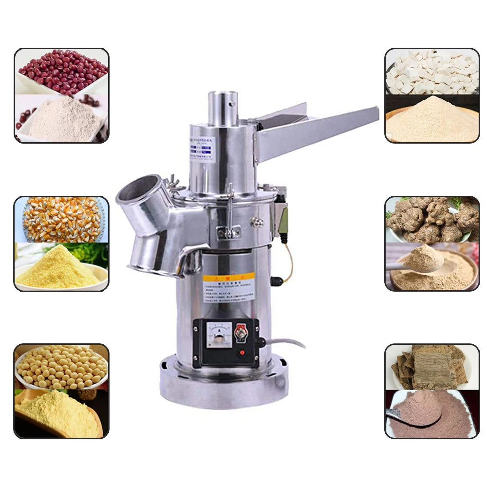 

Automatic Hammer Grinder Mill Commercial Electric Stainless Grain Grinder Mill Ultra-fine Powder Grinding Machine