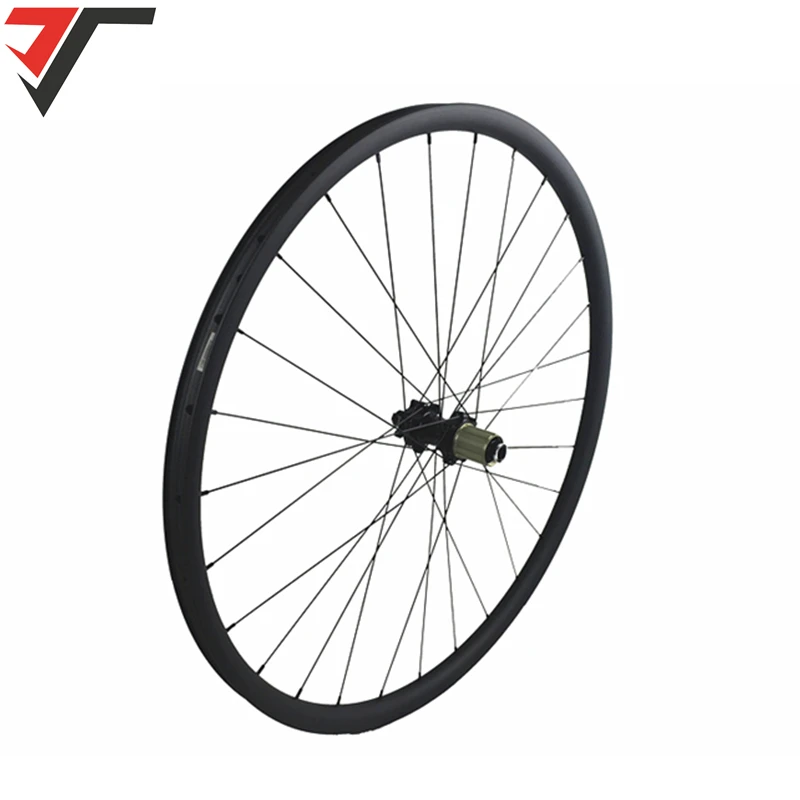 29er MTB BOOST Углеродные колеса 30 мм Асимметричная бескамерная прямая тяга набор колес для горного велосипеда 15X110 12X148 6 pawls 28 H boost wheel