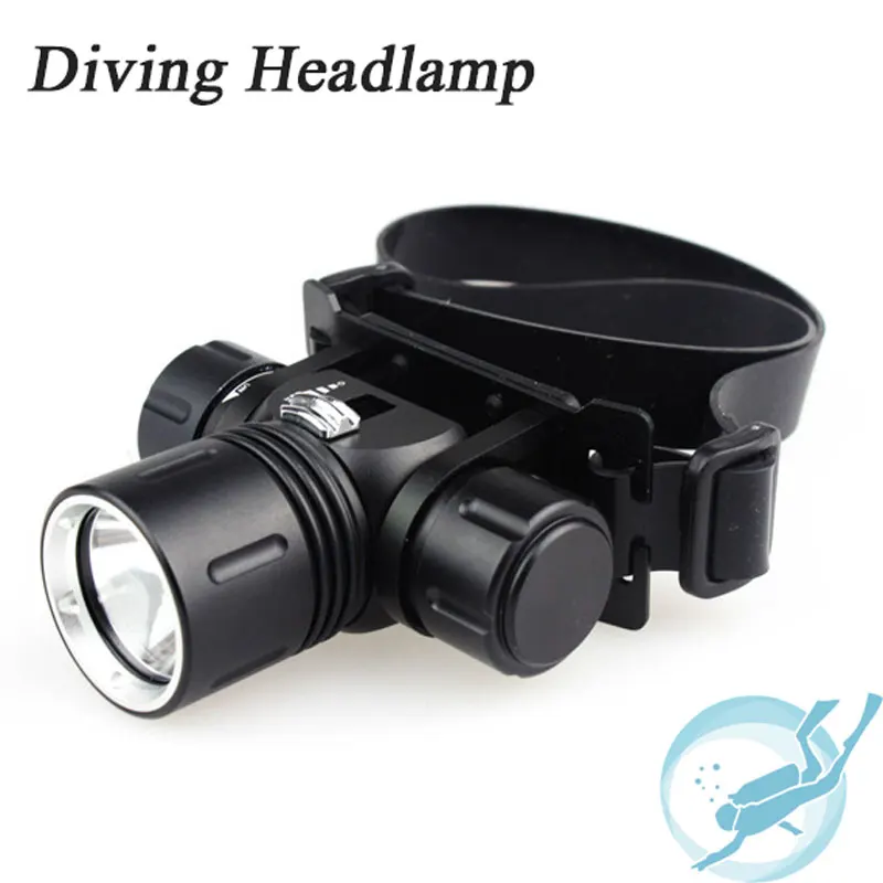 

100 Meters 2000 Lumen Cree XM-L L2 Head Lamp LED Diving Headlamp Headlight 3 Mode Diving Headlamp Waterproof Head Torch