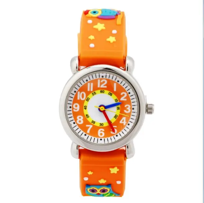 Марка WL детей вахта бренд кварцевые наручные часы для маленьких Обувь для девочек Обувь для мальчиков Водонепроницаемый Сова Дети часы wl0011