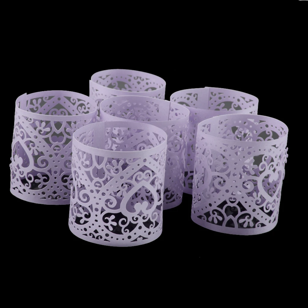 6pcs Heart LED Tea Light Holders Wedding Christmas Decorative Lamp for Weddding Baby Shower Birthday Party Decoration Gift Favor