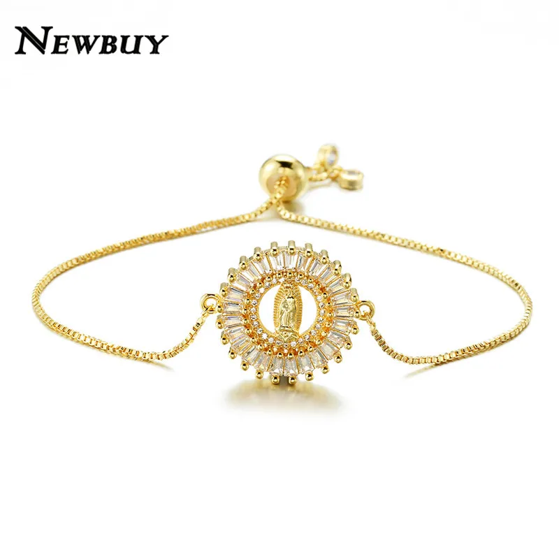 NEWBUY классические золотые христианские ювелирные изделия из чистого CZ камня