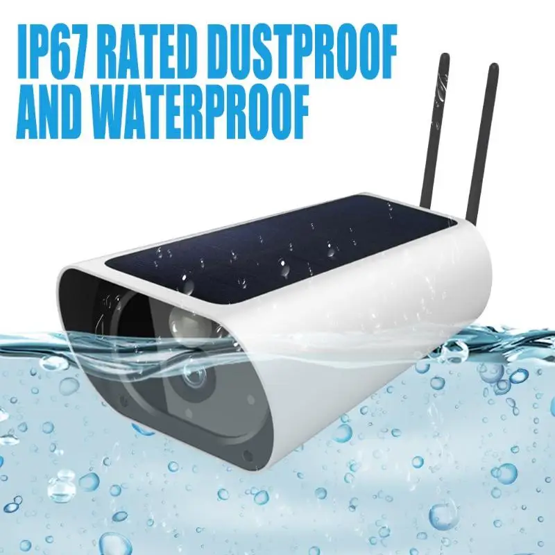 4G Солнечная камера 2MP 1080 P WiFi IP67 водонепроницаемая ИК камера ночного видения CCTV