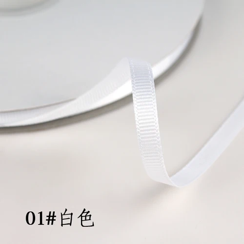 Elegant 6mm Grosgrain Satin Ribbons for Decorations and Crafts