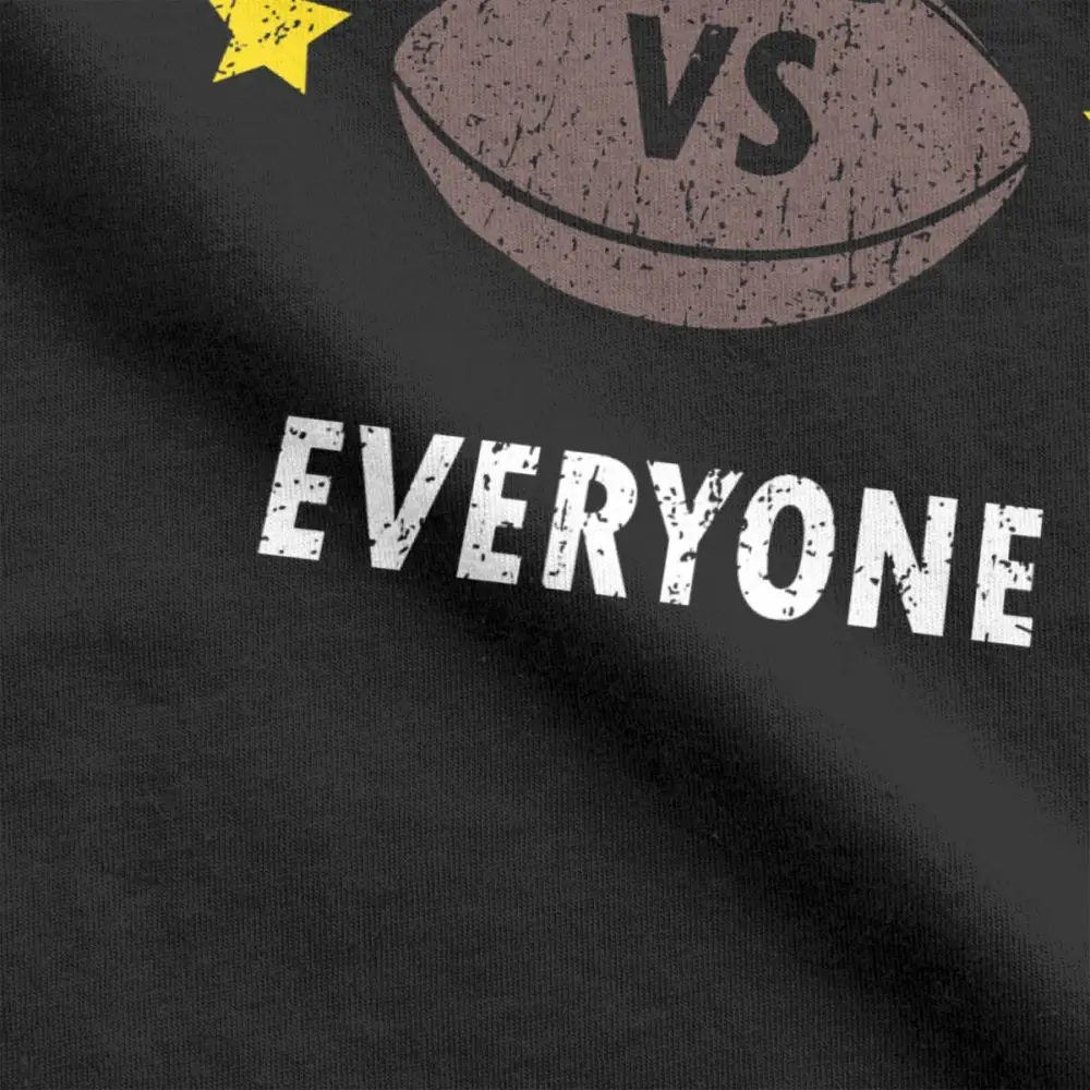 نيو انغلاند مقابل الجميع الرجال T قمصان كرة القدم الرجبي باتريوت المشجعين مضحك القطن الخالص تيز Crewneck تي شيرت حجم كبير قمم