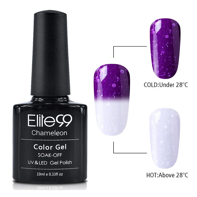 Elite99 сменный Цвет Гель-лак для ногтей, 10 мл, меняющий цвет, лак для ногтей, полуперманентный впитывающий УФ-гель, эмаль - Цвет: XHWB9724