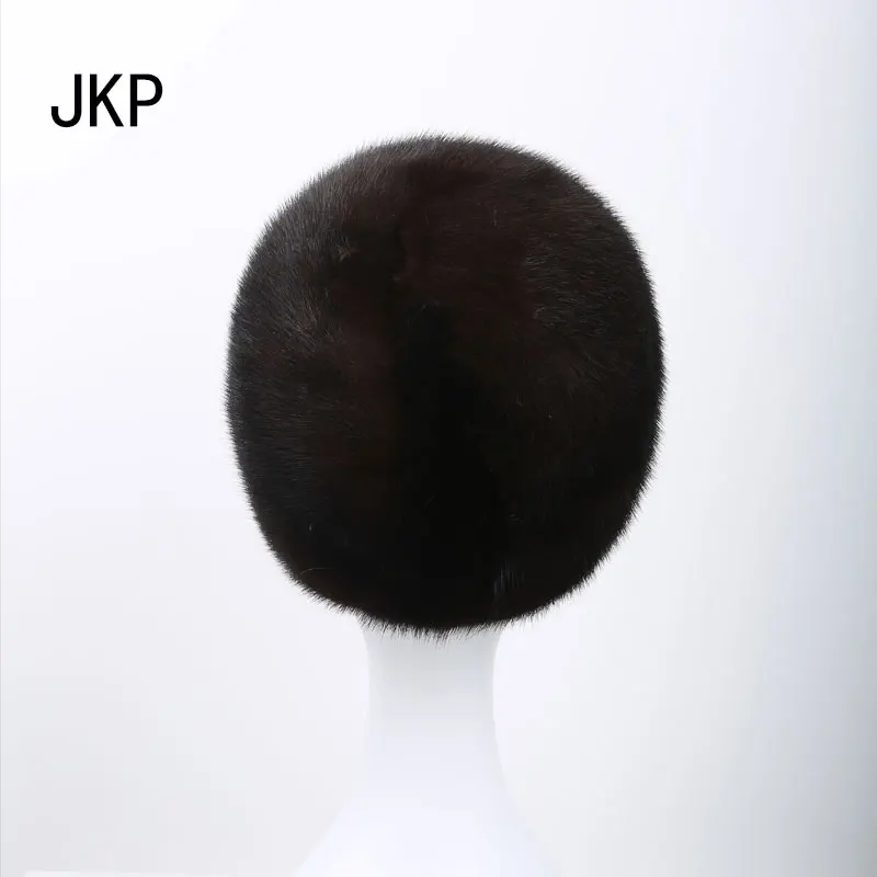 JKP натуральный мех норки шапки для женщин skullies beanie Новое поступление модные высококачественные женские меховые модные теплые шапки DHY-65