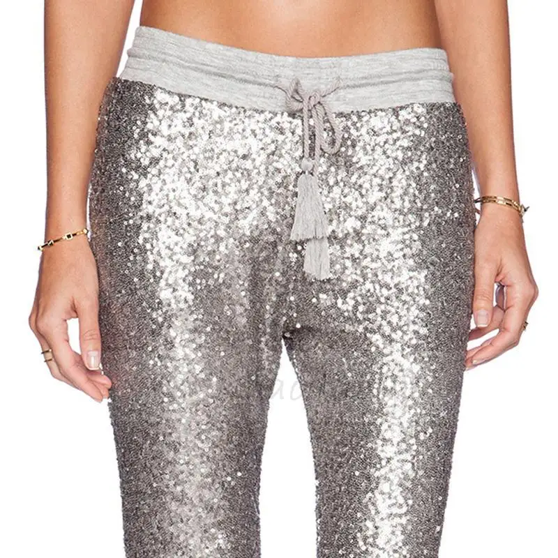 plus size silver pants