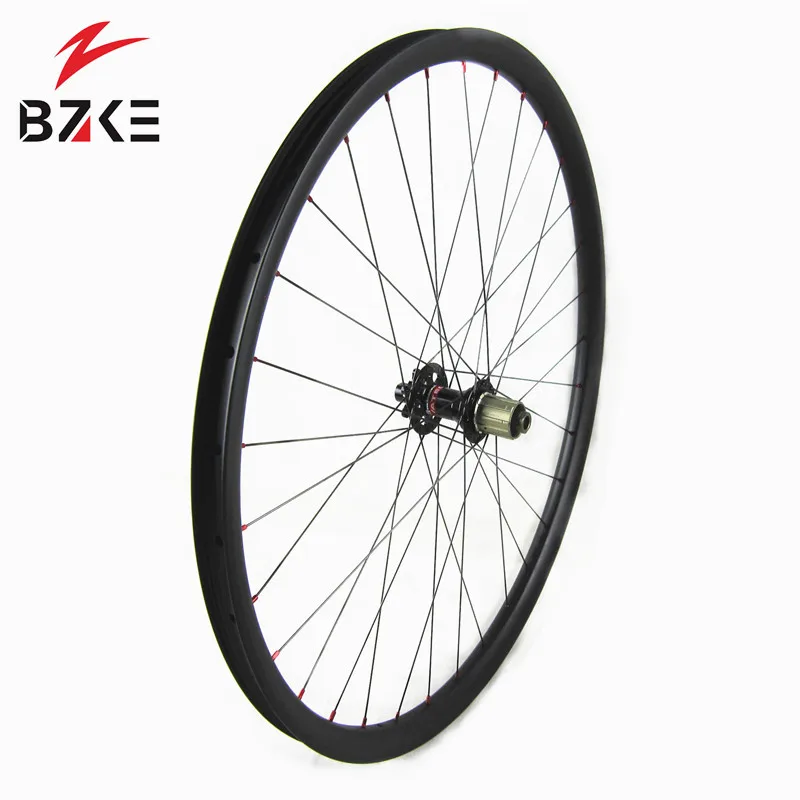 BZKE карбоновый mtb boost wheelset 29er tubelss thru Ось углеродного волокна колеса для горных велосипедов 148*12 мм Novatec boost велосипедная колесная коляска