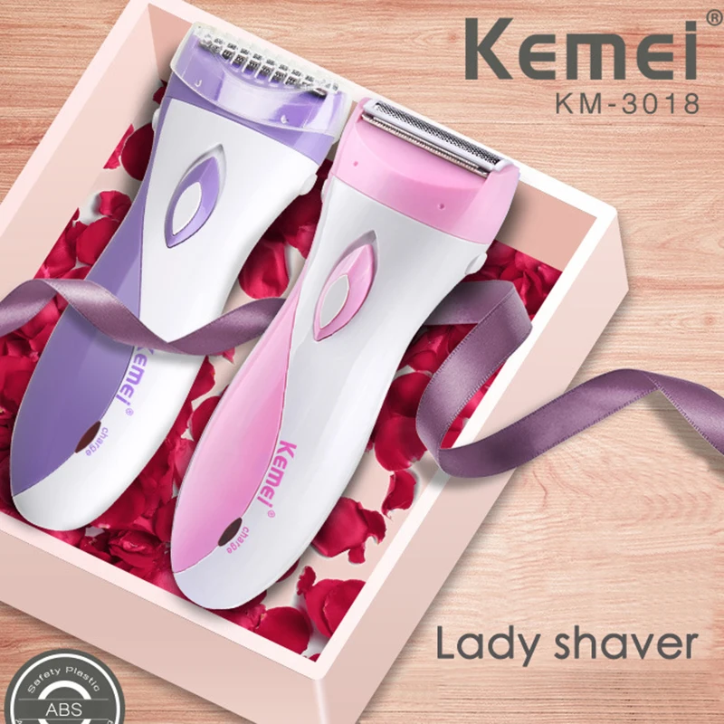 Kemei female shaver rechargeable shaving & hair removal Shavers women