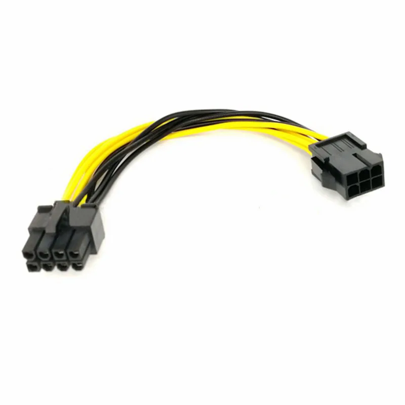 

miner Cable Matters 6 Pin PCIe to 8 Pin PCIe Adapter Power Cable 18cm graphics card Connecting cable 10pcs From gold mining F