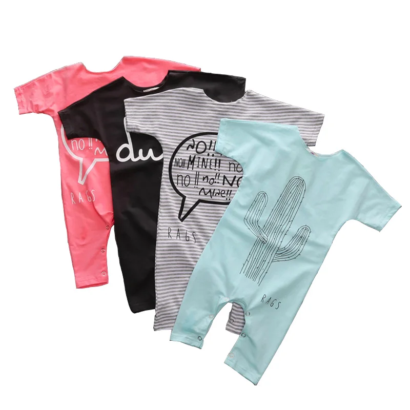 

Cartoon Print Baby Romper Cotton Short Sleeve Newborn Baby Clothes Summer Toddler Jumpsuits Fashion Infant Outfits 6-24 Months